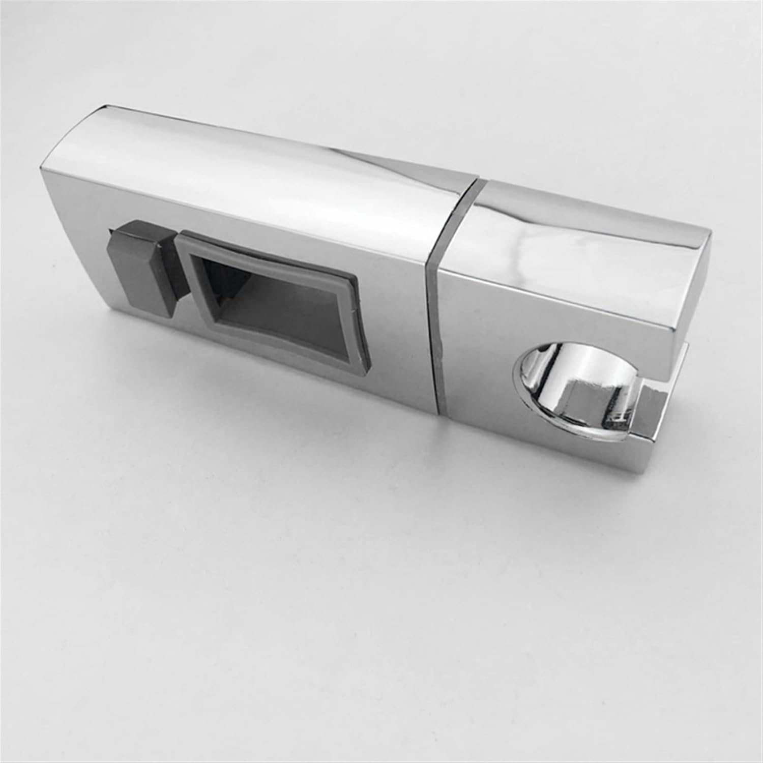 Shower Head Bracket ABS Chrome Adjustable Rectangle Shower Head Holder Riser Rail Bracket Bathroom Shower Rod Accessories Shower Installation Bracket