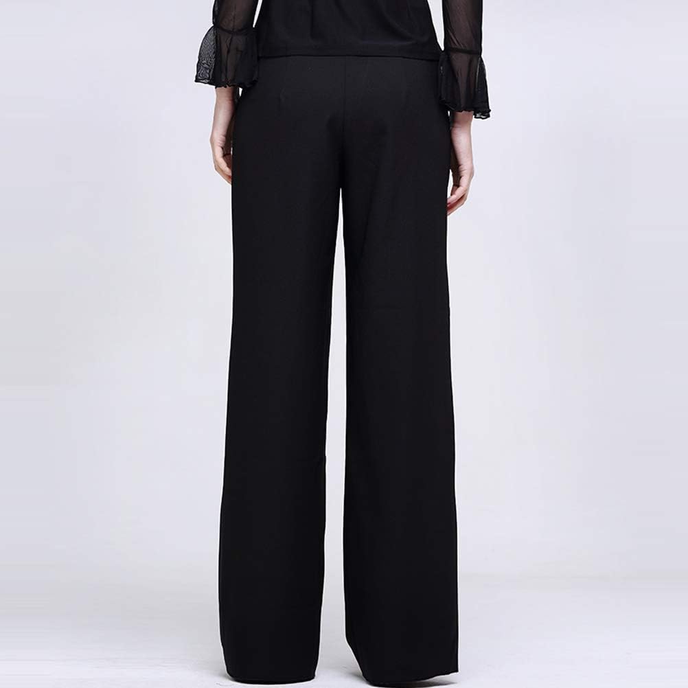 Professional High Waist Wide Leg Straight Latin Modern Samba Dance Pants for Women