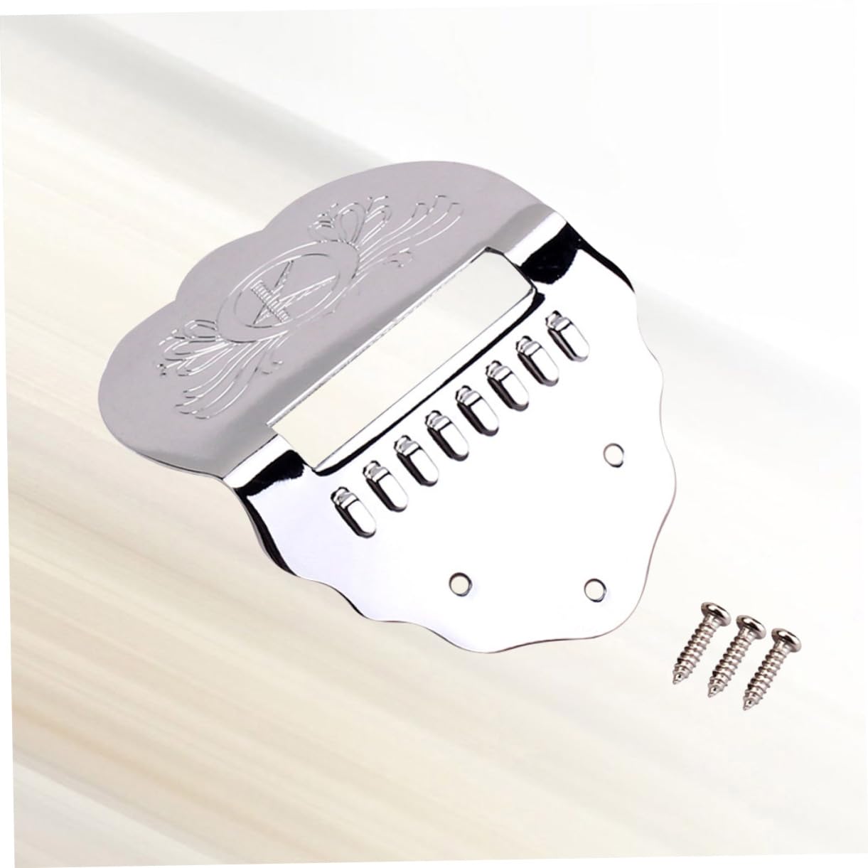 ifundom 3pezzi Cordiera Smerlata Metallo Per Mandolino Corde Argento Accessorio Duraturo Per Migliorare Suono e Aspetto Del Tuo Strumento