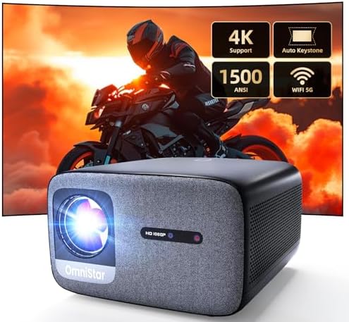 Mini Proiettore 360° Android 13.0 Con Netflix - 1080P, Auto Keystone, 2+16GB Per Casa E Viaggi - Foto 8