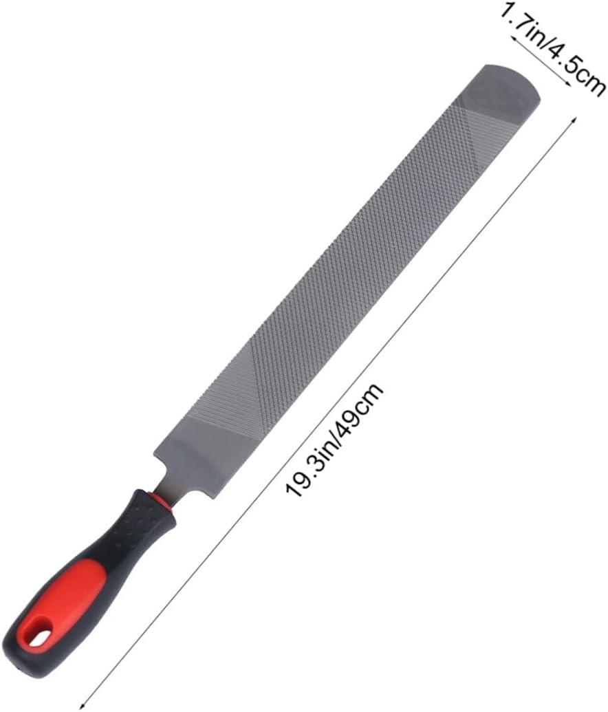 Horseshoe File Hoof Repair Tool Steel Shoeing Supplies with Non-Slip Handle for Precise Horse Hoof Trimming and Farrier Care