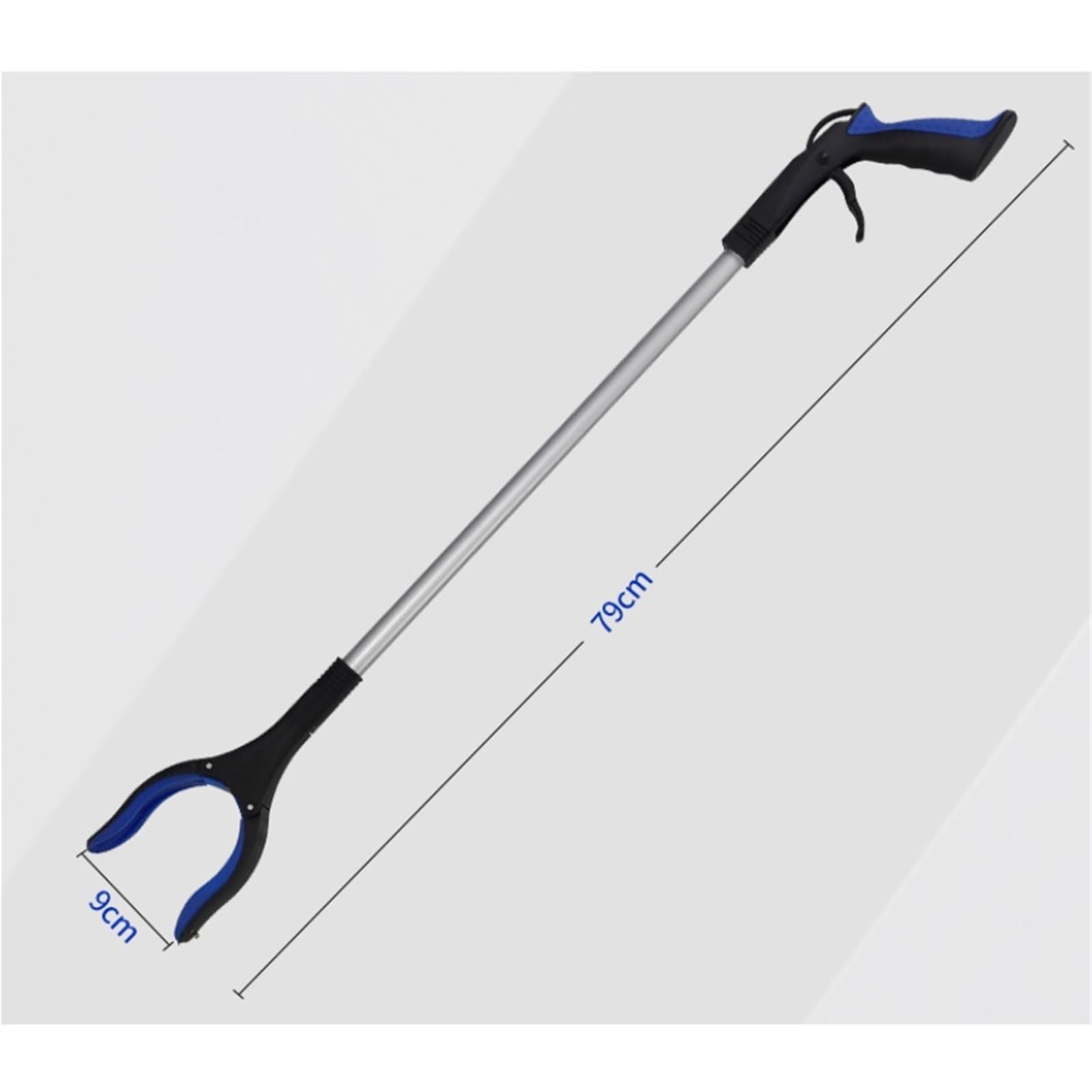 Pinza de Jardín Recogedor De Basura Ligero Y Flexible For Personas Mayores Y Discapacitadas, Herramienta De Ayuda For Alcanzar Brazo de Agarre(Blue)