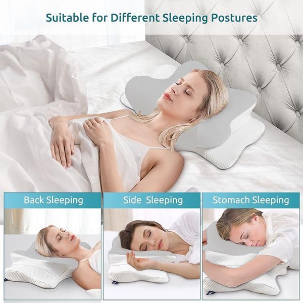 Topika-Memory Foam Pillow,Cervical Neck&Side Sleeper Pillow for
