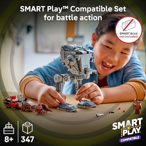 LEGO Star Wars SMART Play: AT-ST Attack on Endor Toy Building Set for Kids - Compatible Set with 2 SMART Tags and 3 Minifigures - Gift for Boys, Girls and Fans Ages 8+ - 75424 - 2