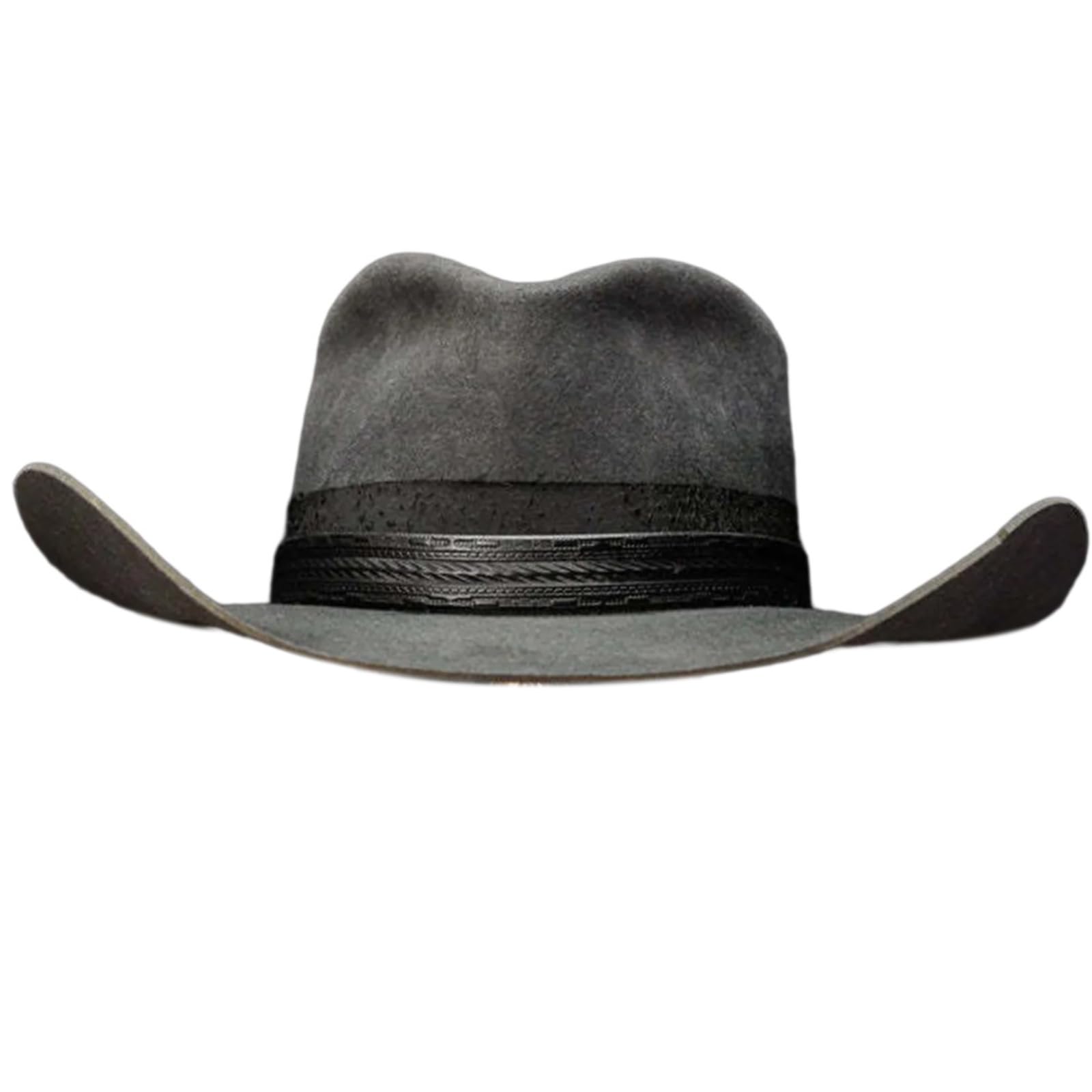 Sombrero Fedora con cinturón de poliuretano, sombrero de panamá, gorro de mago, sombrero de fieltro de lana, disfraz de juego de rol, sombrero de vestir para adultos