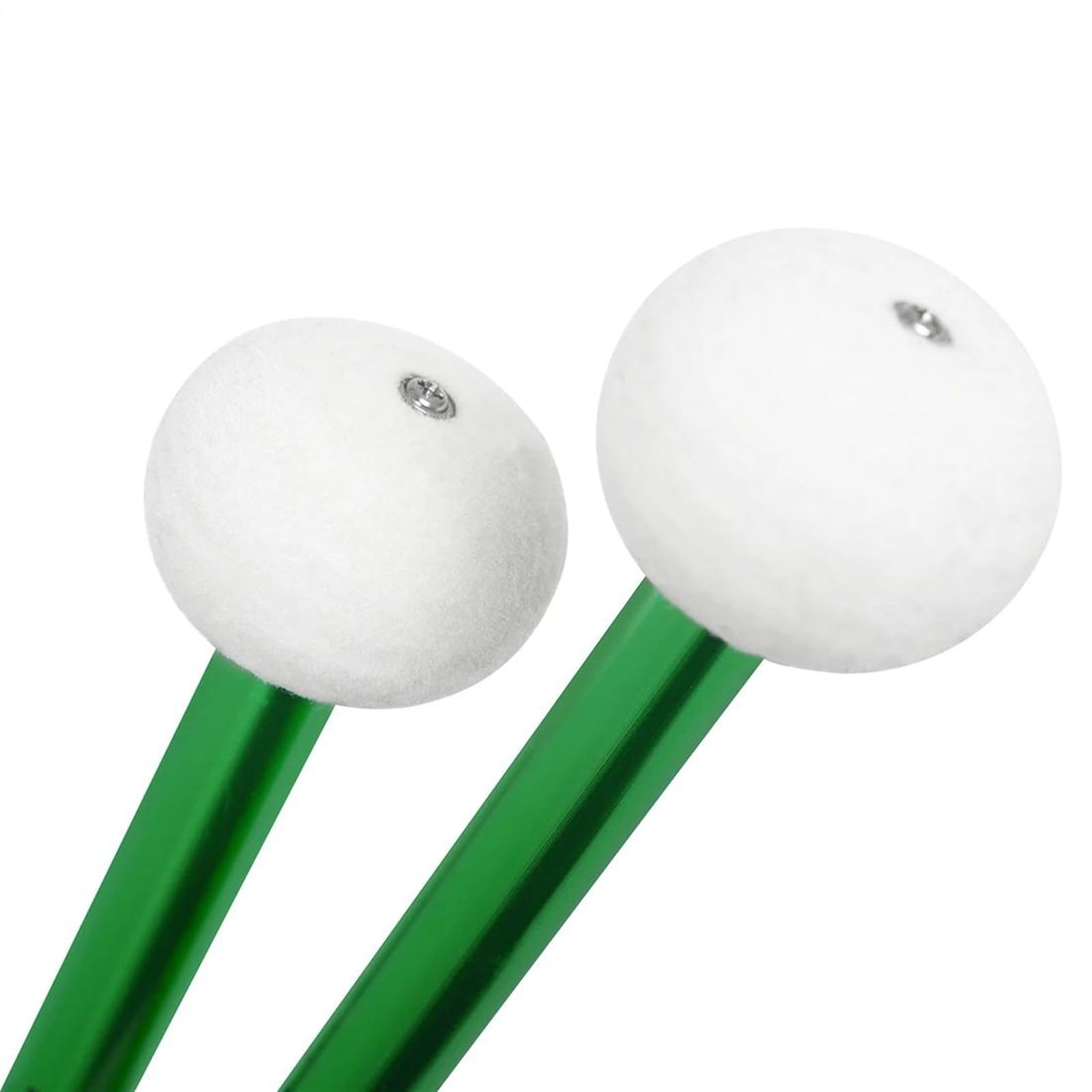 Accesorios para Percusión Mango De Aleación Verde, Baquetas De Bajo, Cabeza De Fieltro, Tambor De Percusión, Timbales, Martillo