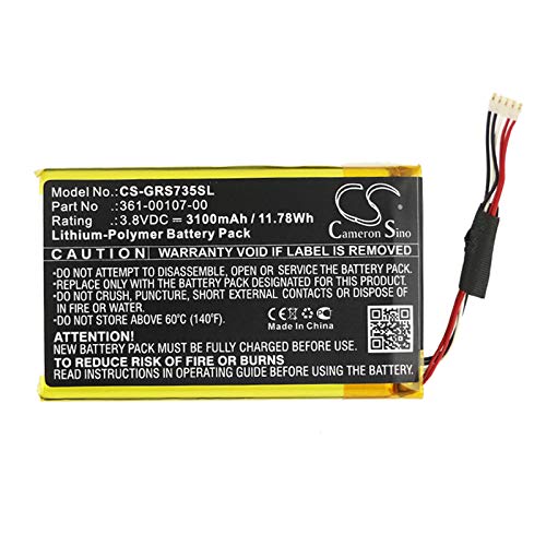 3100mAh Battery Replacement for Garmn inReach SE inReach SE+ Explorer+ GPSMAP 66i 010-01735-10, P/N 361-00107-00