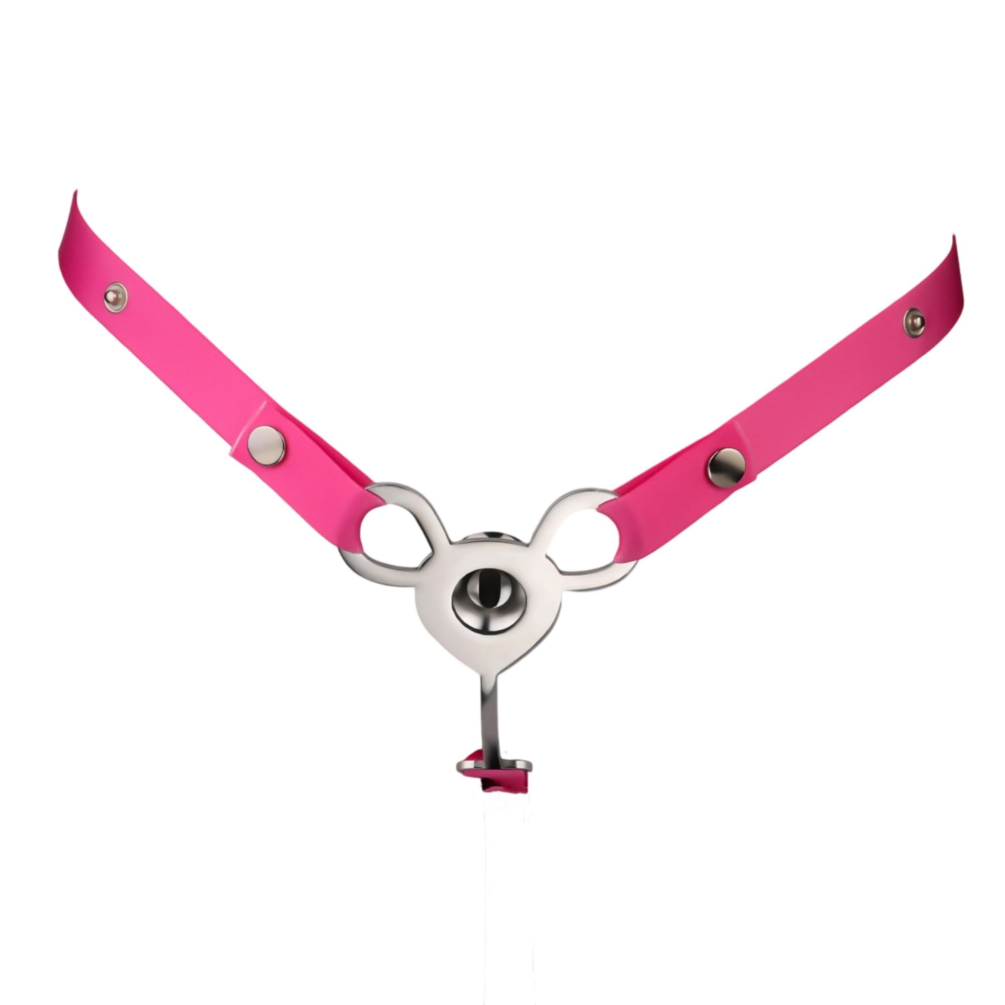 Genérico Jaula de Entrenamiento metálica Plana de Acero Inoxidable con cinturón asistido, 3 Colores - EShlZ16