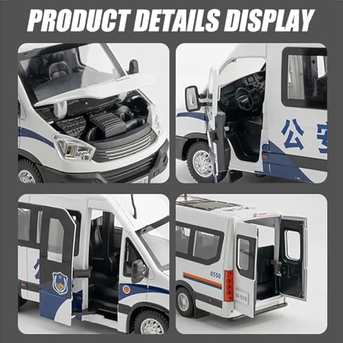 Image of 1:24 Scale Exclusive Alloy Metal Pull Back Die-cast Car Model with Sound Light Mini Auto Toy for Kids Metal Model Toy Car with Sound and Light (Black)