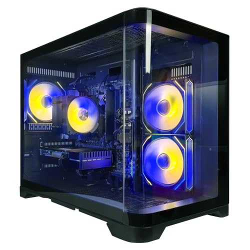 Periphio Castle �v���r���h�Q�[�~���OPC - AMD Ryzen 5 5600G CPU (4.4GHz Turbo) | Radeon Vega 7 iGPU (4GB) | 1TB M.2 NVMe SSD �X�g���[�W | 16GB D