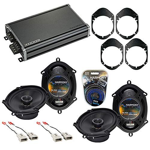 Harmony Audio HA-R68 Compatible with Ford Windstar 1999-2003 Bundled with CXA360.4 Amplifier Factory Speaker Replacement Package