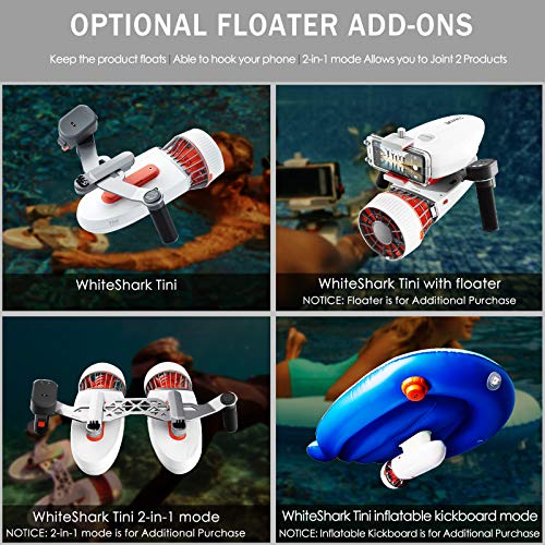 Sublue Whiteshark Tini Scooter sous-Marin avec Support de boîtier de Smartphone/Support de caméra, Scooter d'eau sous-Marin à hélice pour la plongée, la plongée en apnée et Les Aventures en mer - Image 7