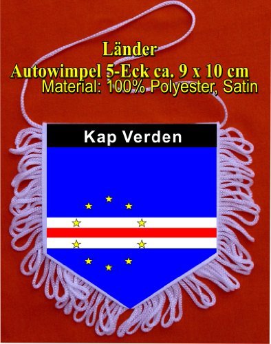 Preisvergleich Produktbild DSF Wimpel Afrika, Kap Verden, 5 Eck 9x10cm