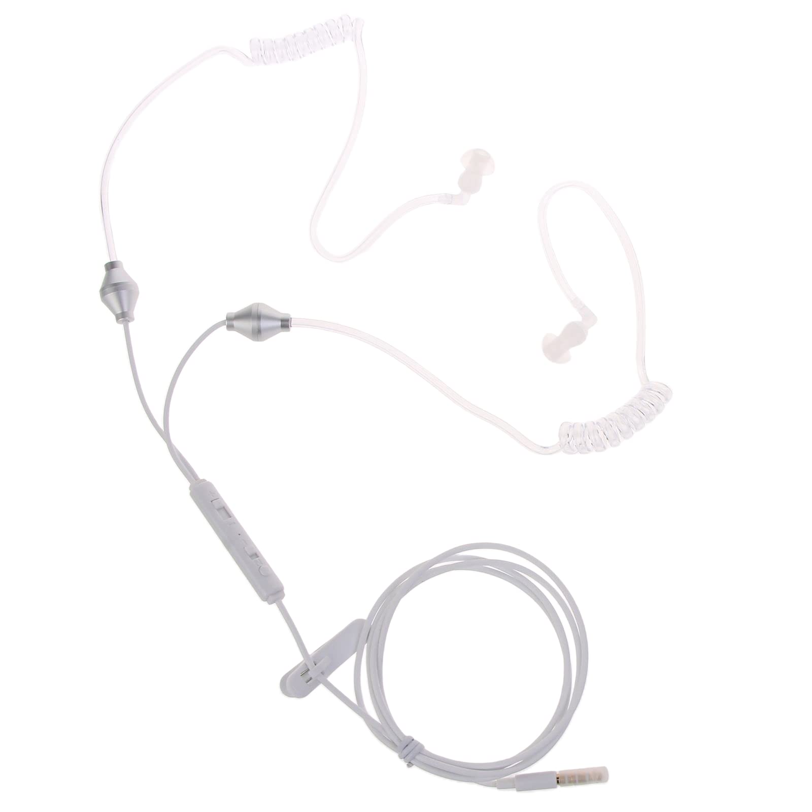 Cuffie stereo con tubo d'aria da 3,5 mm, cuffie binaurali antiradiazione, cuffie binaurali con riduzione del rumore incorporate, doppie cuffie binaurali a prova di radiazione
