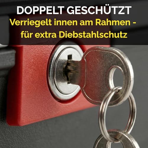 Thiru Touring-Tresor Fahrradkoffer 14L - abschließbare wasserdichte Fahrradbox für Gepäckträger - diebstahlsichere Hartschale mit Universalhalterung für E-Bike, Trekking- & City-Bike (2er Set)