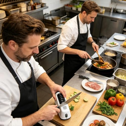 Aiguiseur de précision électrique rechargeable pour lame émoussée denté