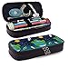 Produktbild Earth Astronaut Rocket Art Themed School Bleistiftetui Halter Tasche Office Pen Box Reißverschlusstasche Set Pu Leder Reißverschluss für Mädchen Jungen Zubehör