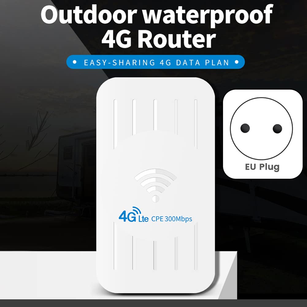 Le Routeur 4G Prend en Charge L'Alimentation POE avec Emplacement pour Carte SIM 300 Mbps 4G CPE (Prise UE)