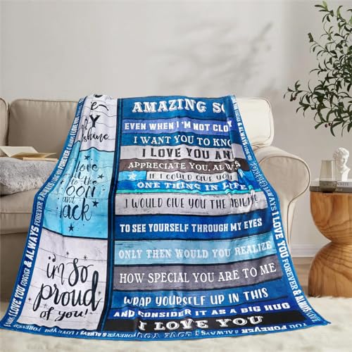 Gifts-for-Son-Birthday-Gifts-to-Son-to-My-Amazing-Son-Blanket-with-Many-Great-Words-Blanket-Gifts-for-Son-Graduation-for-Son-Throw-Blanket-50x60