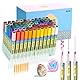 Arrtx Acrylstifte für Steine Bemalen, 72 Farben 3mm Mittlere Spitze Acrylstifte Marker, Acrylmarker für Künstler, Steinmalerei, Holz, Leinwand, Bastelbedarf, Glas, Metall