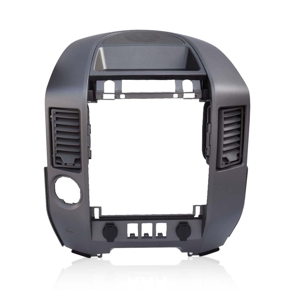 G-PLUS Dashboard Center Dash Ac Bezel -W Spkr Bezel Compatible with 2004 2005 2006 Oem Nissan Titan/Armada Gray
