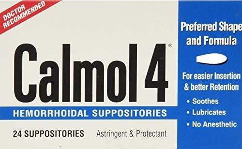 Calmol 4 Hemorrhoidal Suppositories - 24 Ea by Calmol 4