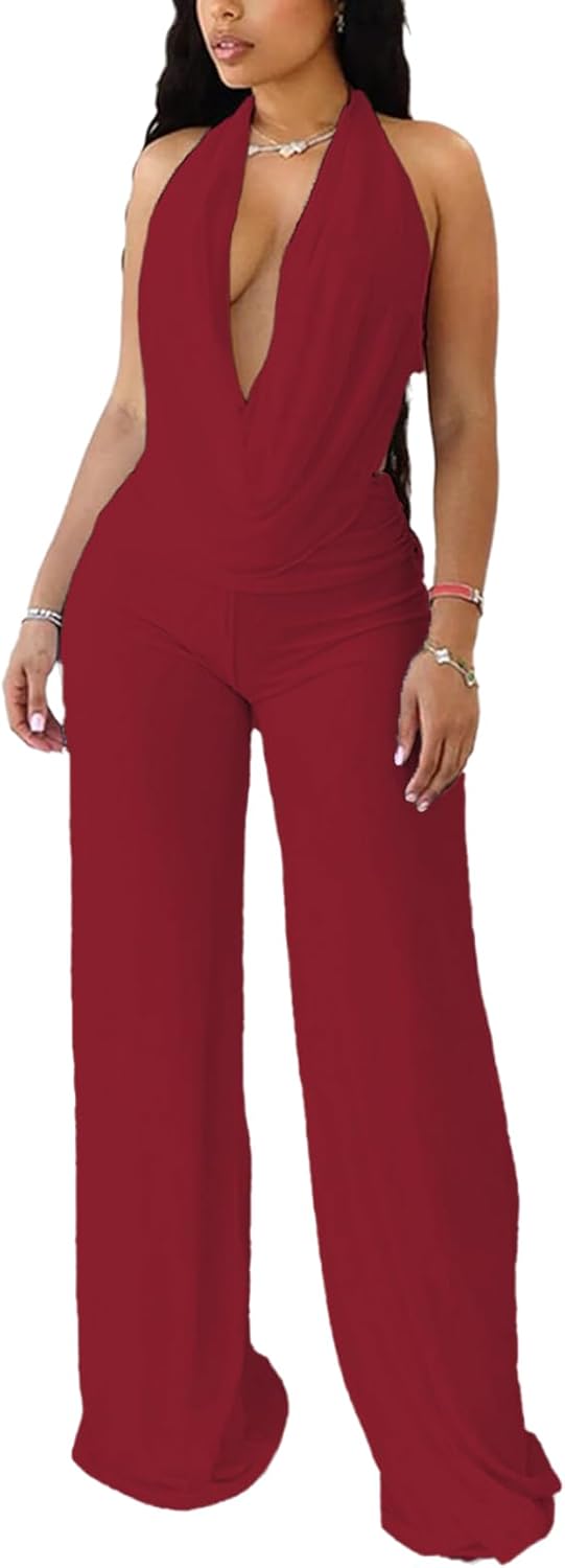 女性用パーティー衣装 セクシー 2ピース ストレッチ ホルターネック バックレス セクシー クラブウェア レディース クラブウェア