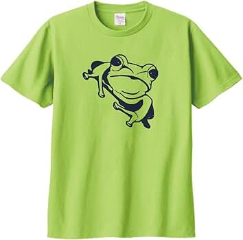 Amazon | 動物 生き物 Tシャツ カエル かえる 蛙 半袖 Tシャツ ライト