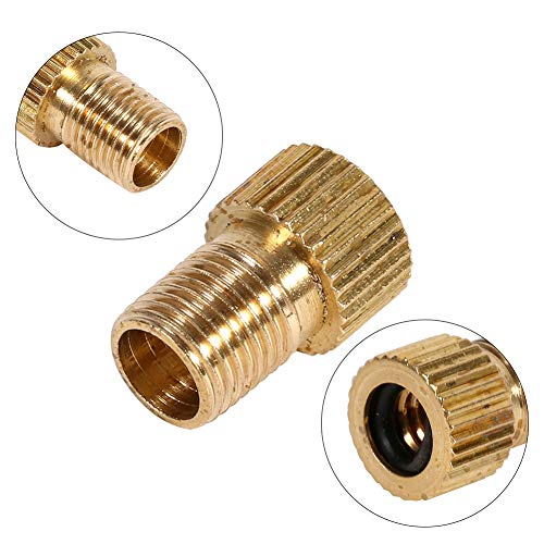 Keenso 1 peça adaptador de válvula de bicicleta converte tubo de bicicleta bomba de ar conector de c