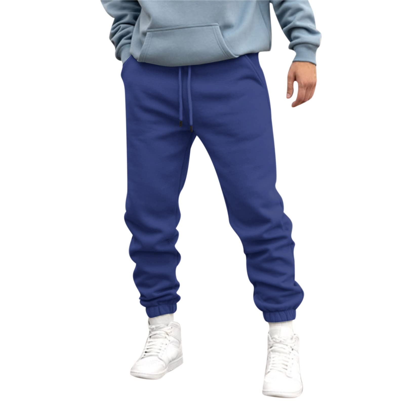 Men's Jogging Bottoms Short Leg-Tracksuit Bottoms Men Loose Fit Cosy  Jogging with Pockets Sports Elasticated Waist Trousers for Men Gym  Sweatpants