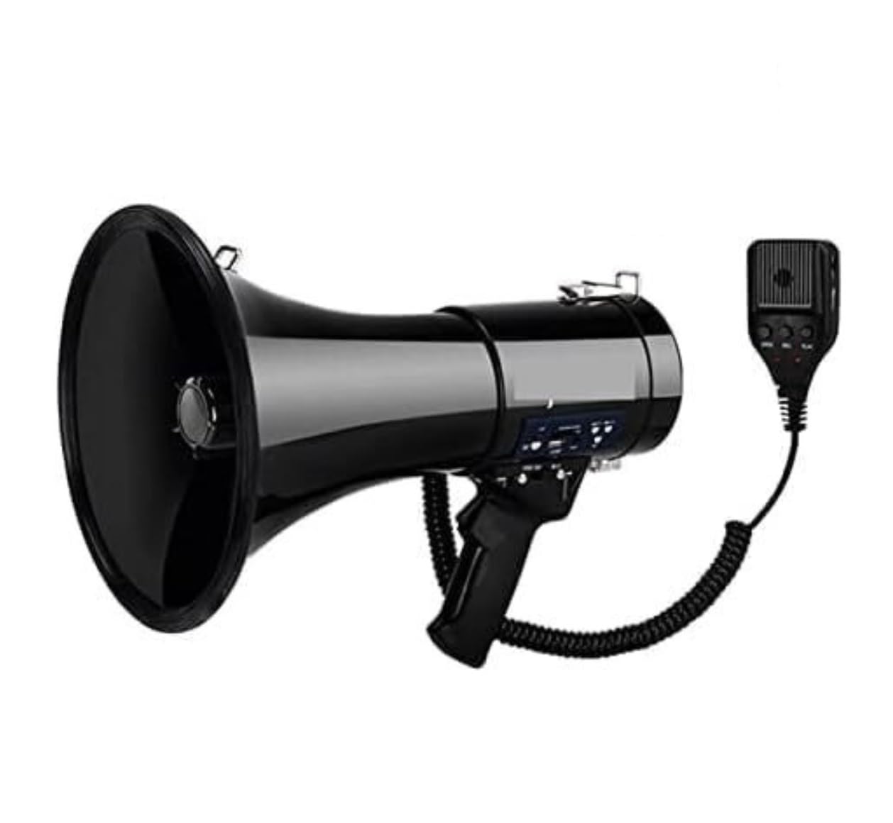 Megáfono Deportes Y Aire Libre Megáfonos Portátiles De Alta Potencia con Altavoz Voz Clara para Exteriores Megáfono Grabable(B)