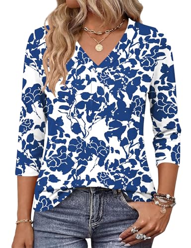 AKEWEI Womens Summer Tops Elbow Length Tee Shirts for Women Casual Women Tops Dressy Casual Womens Clothing Trendy 2026 XL by AKEWEI - Used condition - Image 2