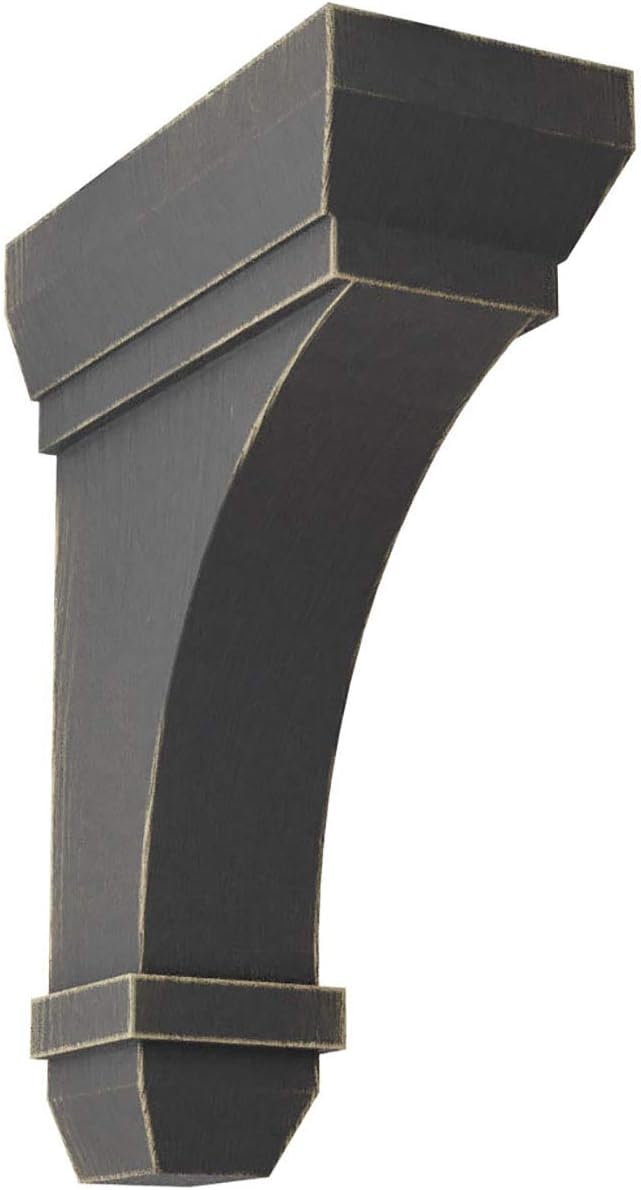 2 1/4"W x 5"D x 7"H Stockport Wood Vintage Decor Bracket, Black