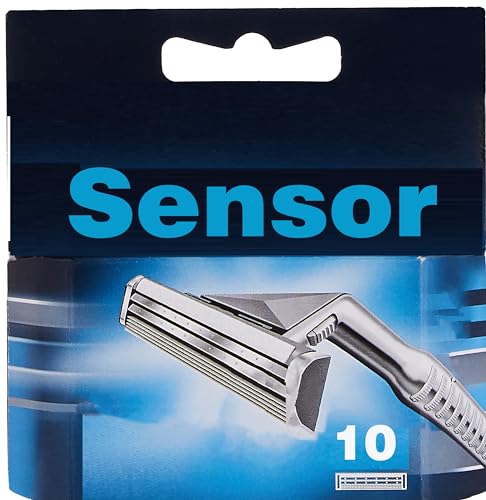 Image of Sensor Shaving Razor Refill Blade Compatible with gillette sensor excel razor Blade (10 Count)