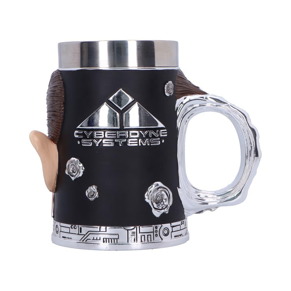 Nemesis Now Terminator T-1000 Bierkrug, Sci-Fi-Film-Trinkgeschirr, Sammlerstück, Terminator 2 Erinnerungsstücke und Geschenke