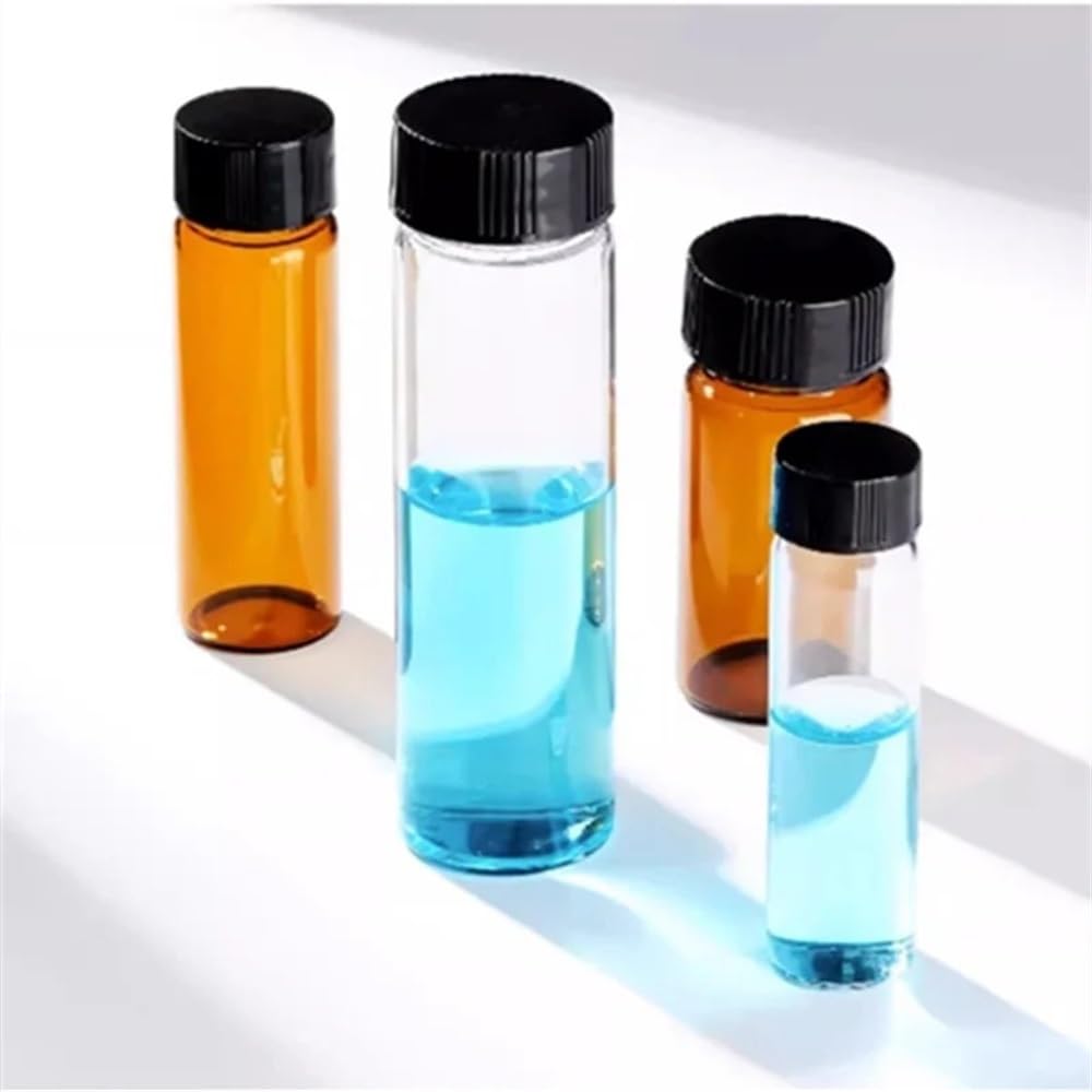 Laborausstattung und -bedarf 30 teile/los 3 ml Bis 50 Klar/Braun Niedrigen Medizinischen Glas Schraube-top Probe Flasche Mit Leck Beweis PE Innen Pad