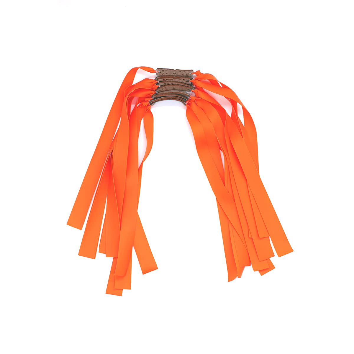 FANGZ 10pcs Slingshot Rubber Bands, Catapult Flat Bands Slingshots Elastics,Highly Elastic Replacement Rubber Bands,Professional Players Flat Slingshot Rubber Band for Hunting Shooting Game(Orange)