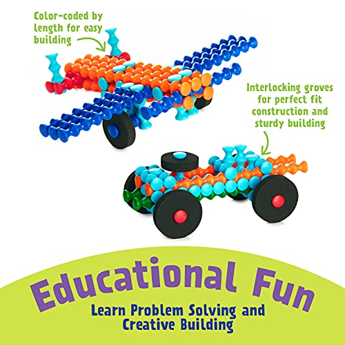 Playstix Construction Toy Building Blocks Set 211 Piece Stem Kit #TOP3