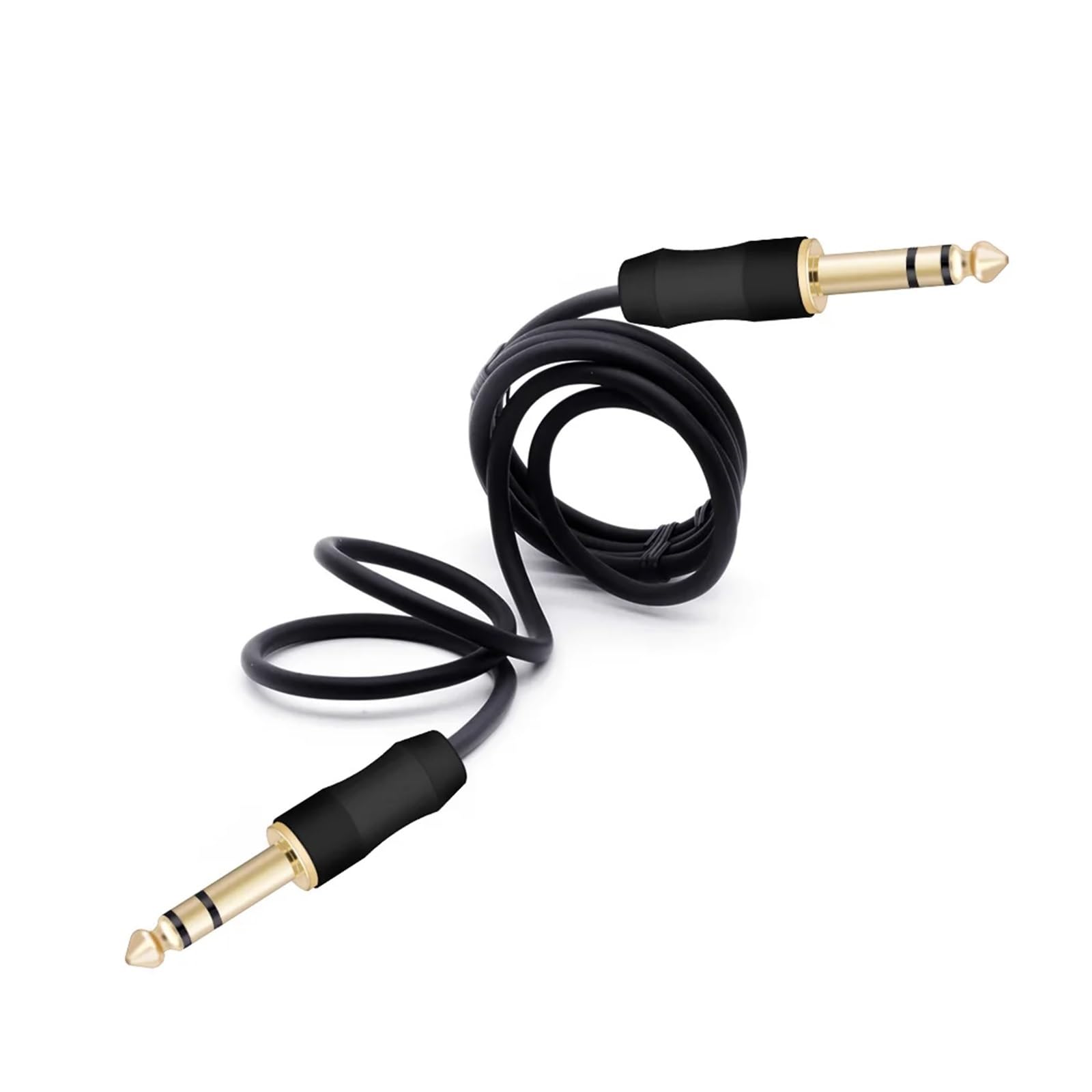 Cavo di prolunga audio stereo jack da 6,35 mm placcato 1/4 '' maschio a AUX schermato for mixer amplificatore 1 m .5 2 .98 8 10(Svart,15 m)