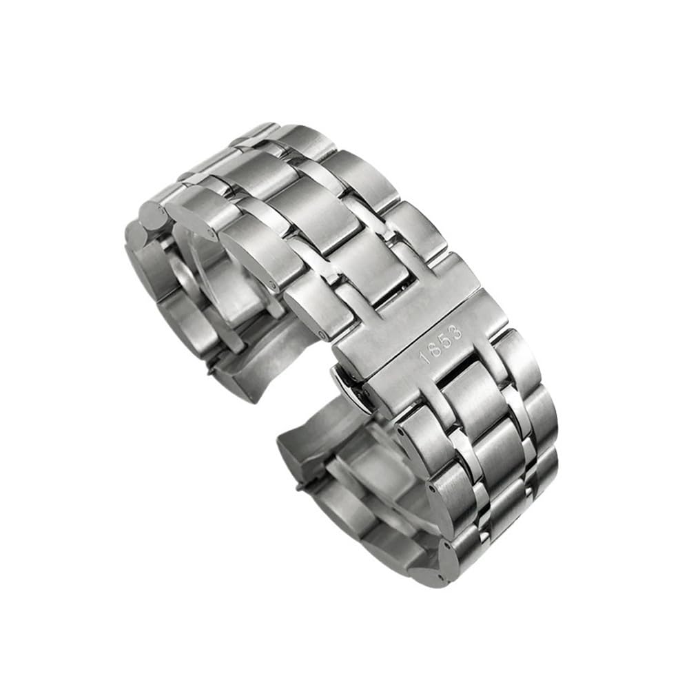 Accessori for orologi 22mm 23mm 24mm misura for Tissot 1853 Couturier T035 cinturino in acciaio inossidabile T035407A T035627A cinturino for orologio da uomo d'affari(Rose Gold,22mm)