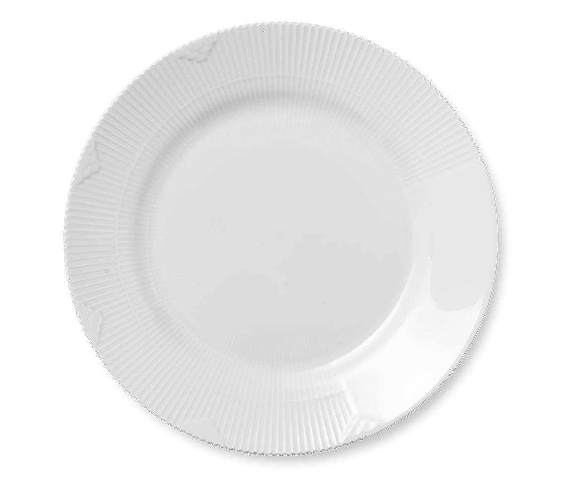 Royal Copenhagen White Elements Flat Plate, Porcelain, 28 Cm