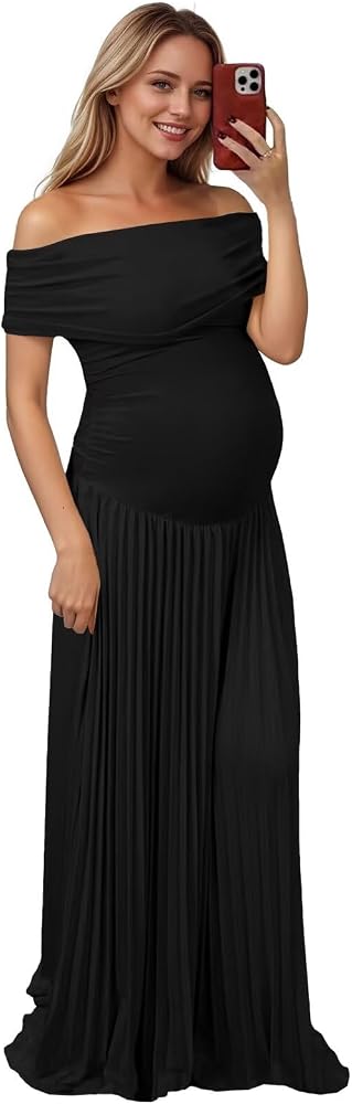black satin maternity dress HATCH Collection The Ricky Slip Dress in Black main image 1