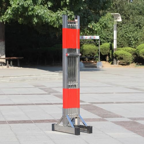 Barrière de sécurité en acier inoxydable clôture télescopique mobile et durable
