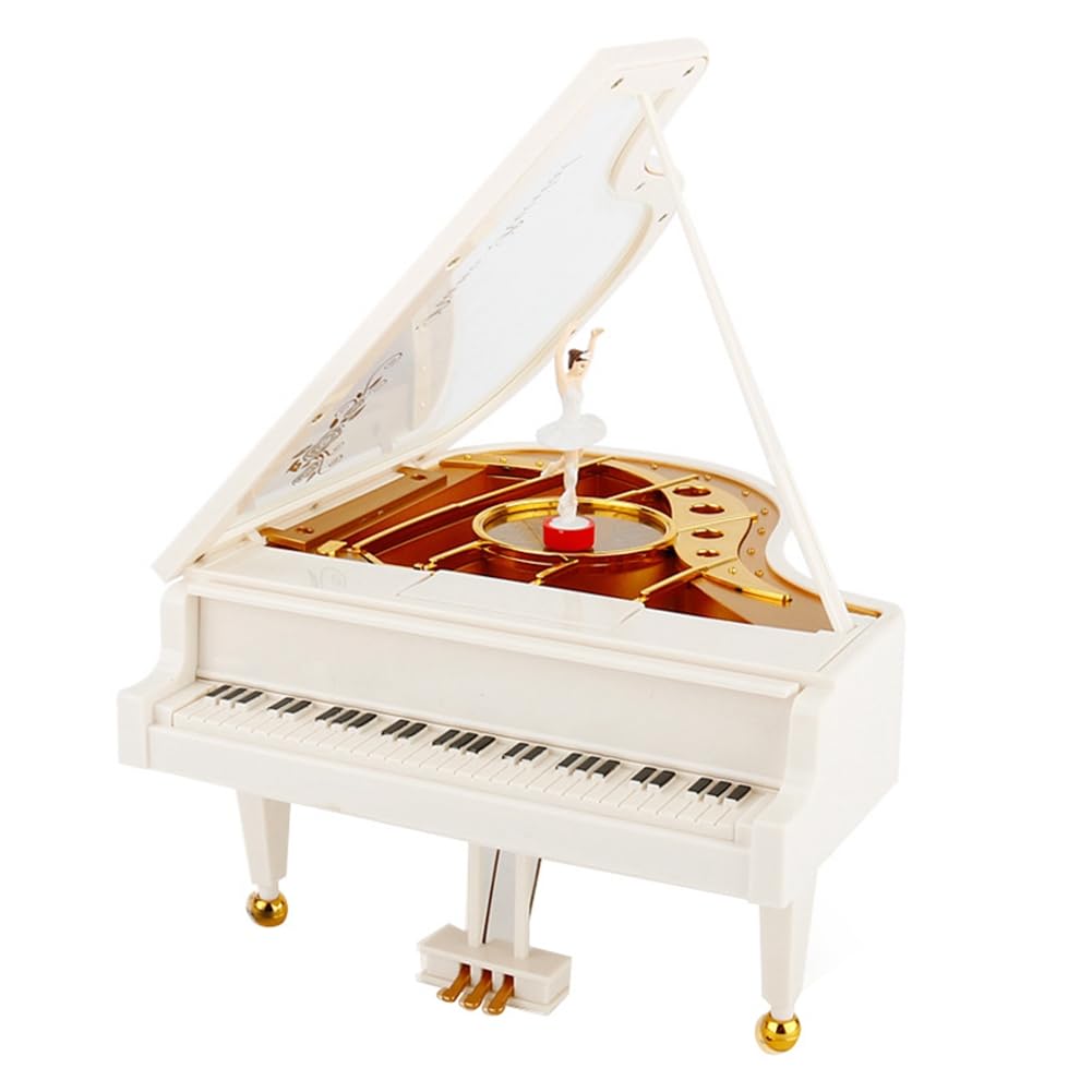 CTRLZS Dancing Piano Music Box Girl'S Birthday Romantic Gift Musical Box Home Decor Decorative Ornaments