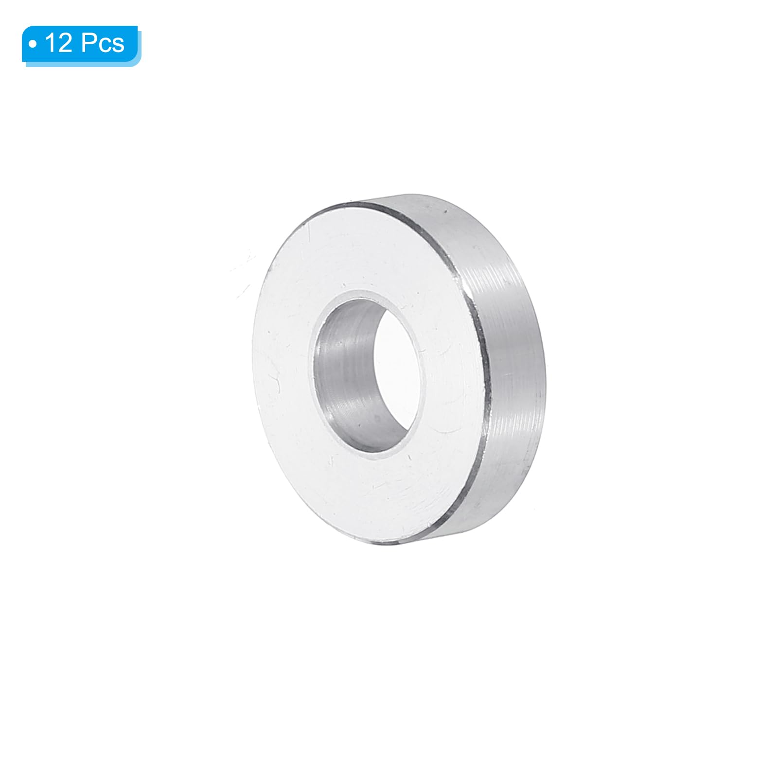 PATIKIL M8 Aluminum Spacers, 12pcs 5/16" x 3/4" Round Metal Spacers for 5/16 or M8 Screw Bolts - Image 3