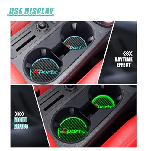 Portavasos para Auto de Fibra de Carbono, Pack 2 piezas miniatura 6