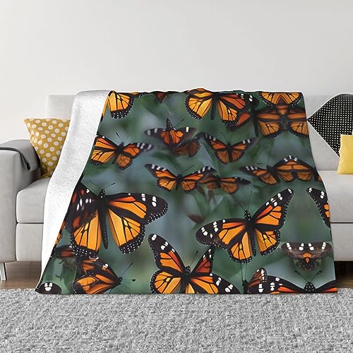 Couverture douce et chaude de qualité supérieure motif papillons
