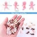 selizo Mini Plastic Babies, 240pcs Tiny Babies, Ice Cube Small King Cake Babies for My Water Broke Baby Shower Game (3 Colors)
