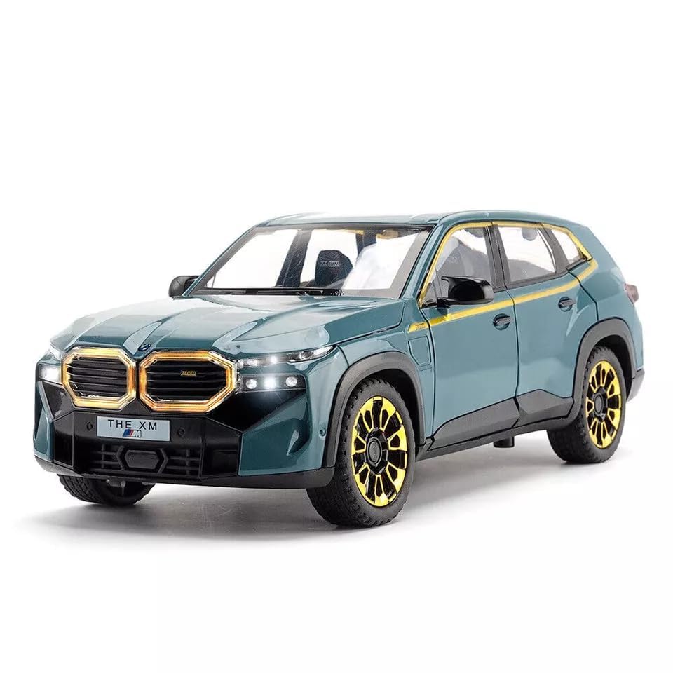 Image of Exclusive Alloy Metal Pull Back Die-Cast Car 1:24 BMW XM Diecast Metal Pullback Toy Car with Openable Doors & Light, Music BoysBMW XM Gifts Toys for Kids, Multicolor(Design-70)