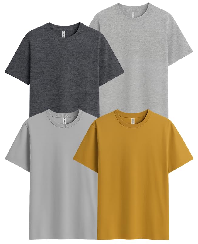 Image of Sleepynuts Men's Regular Fit Round Neck Half Sleeves Solid Casual Wear T-Shirt